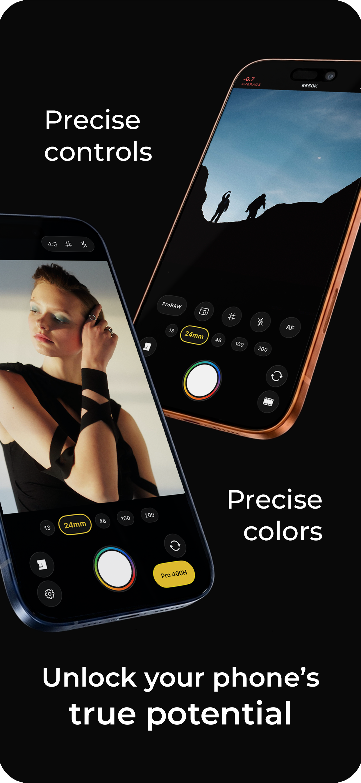 Precise controls and precise colors in the Color Precision camera